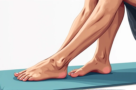 A person performing gentle knee stretches with a focus on fluid motion.