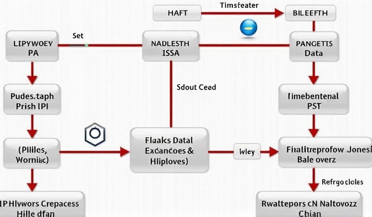 Diagram showing data flow for log files analysis